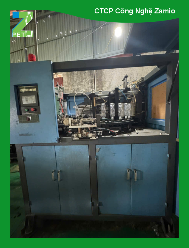 Máy thổi chai PET Tự Động - 2 cavity ( Thổi ngược )